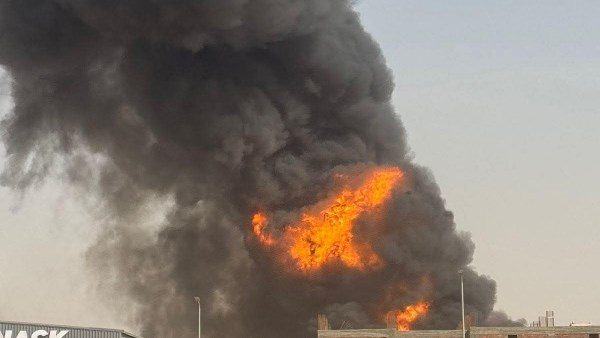 حريق بالعاشر من رمضان