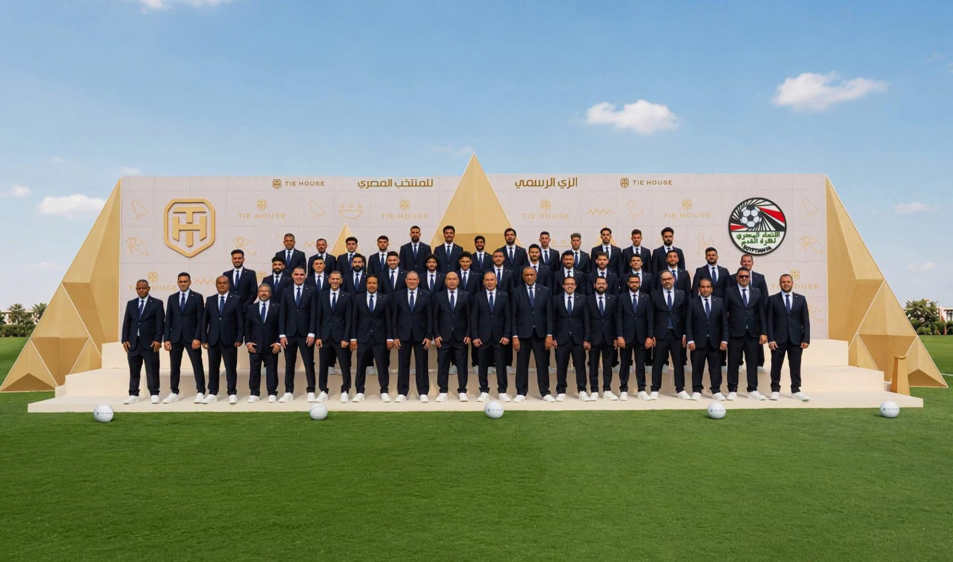 فراعنة بهيبة الأهرامات.. منتخب مصر يكشف الزي الرسمي الجديد