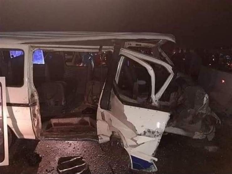 حادث إنقلاب ميكروباص