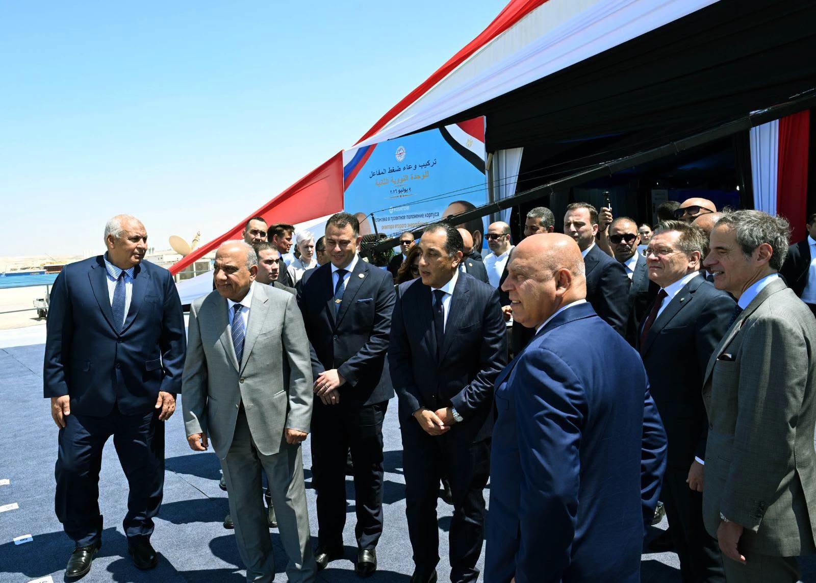 تركيب وعاء المفاعل للوحدة الثانية بمحطة الضبعة