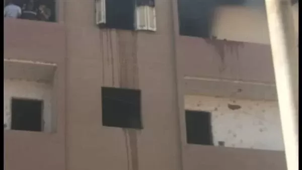 جانب من الحريق