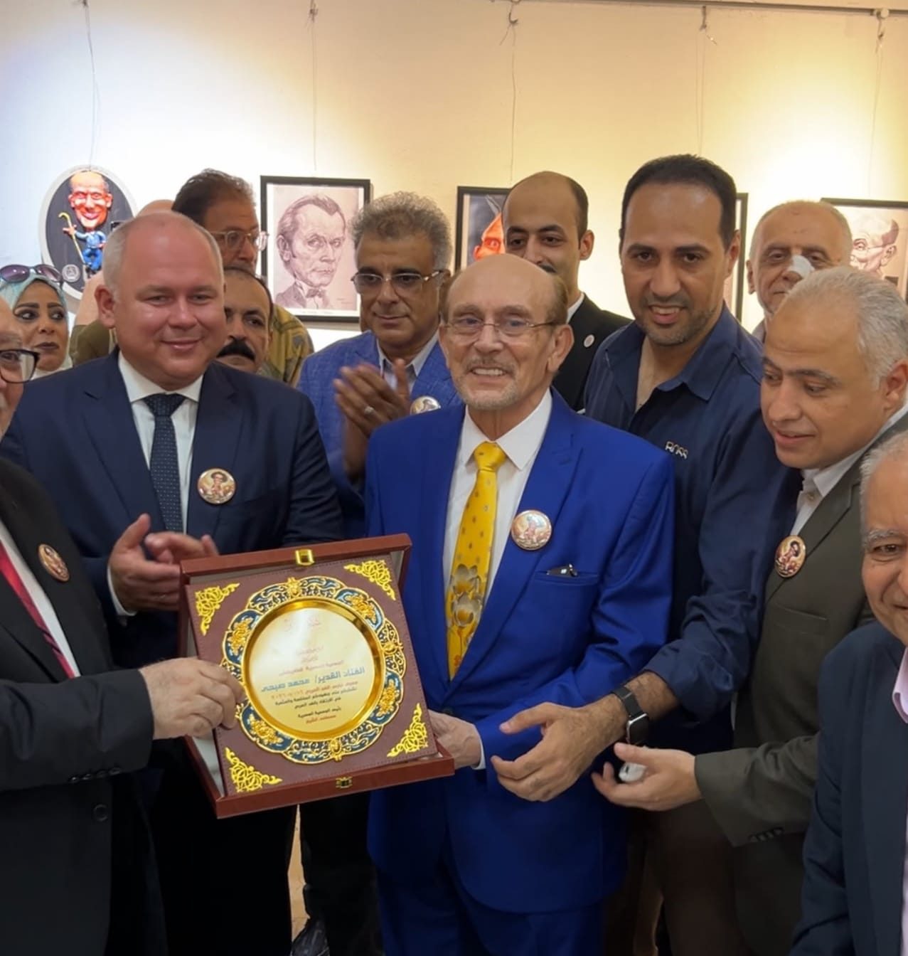 افتتاح معرض محمد صبحي