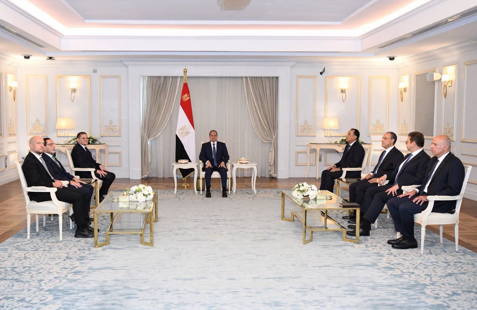 لقاء الرئيس السيسي ورئيس حكومة الوحدة الوطنية الليبية