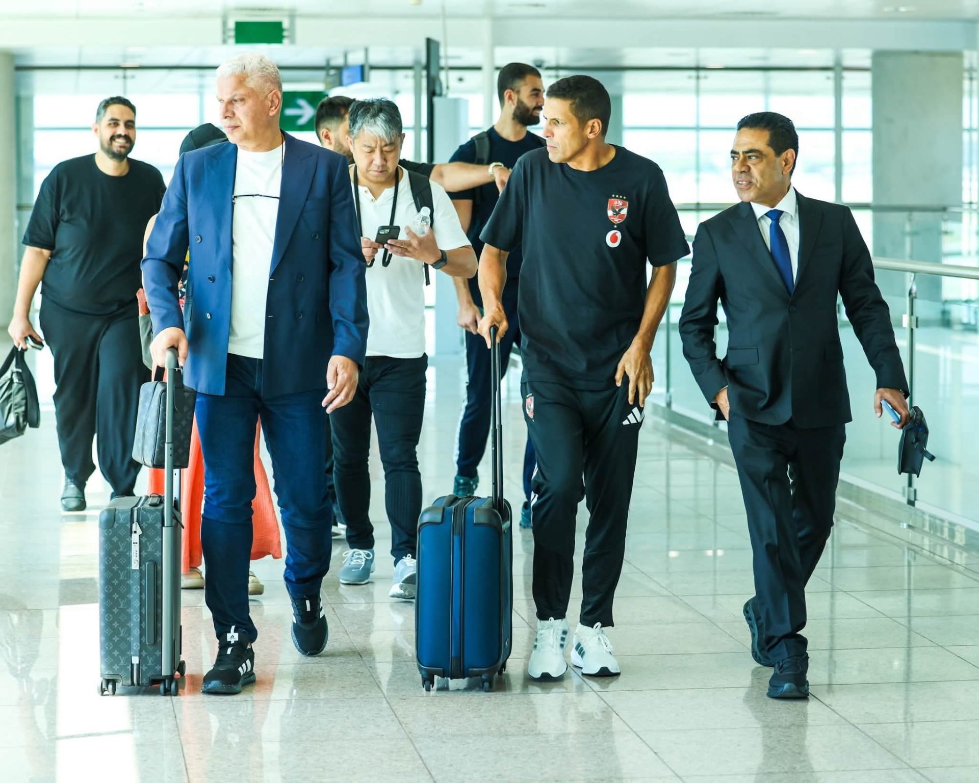 وصول بعثة الأهلي لإسبانيا لمواجهة برشلونة