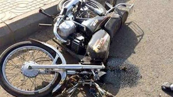 حادث انقلاب دراجة نارية
