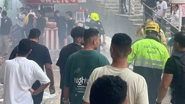 حريق مول بالقاهرة الجديدة