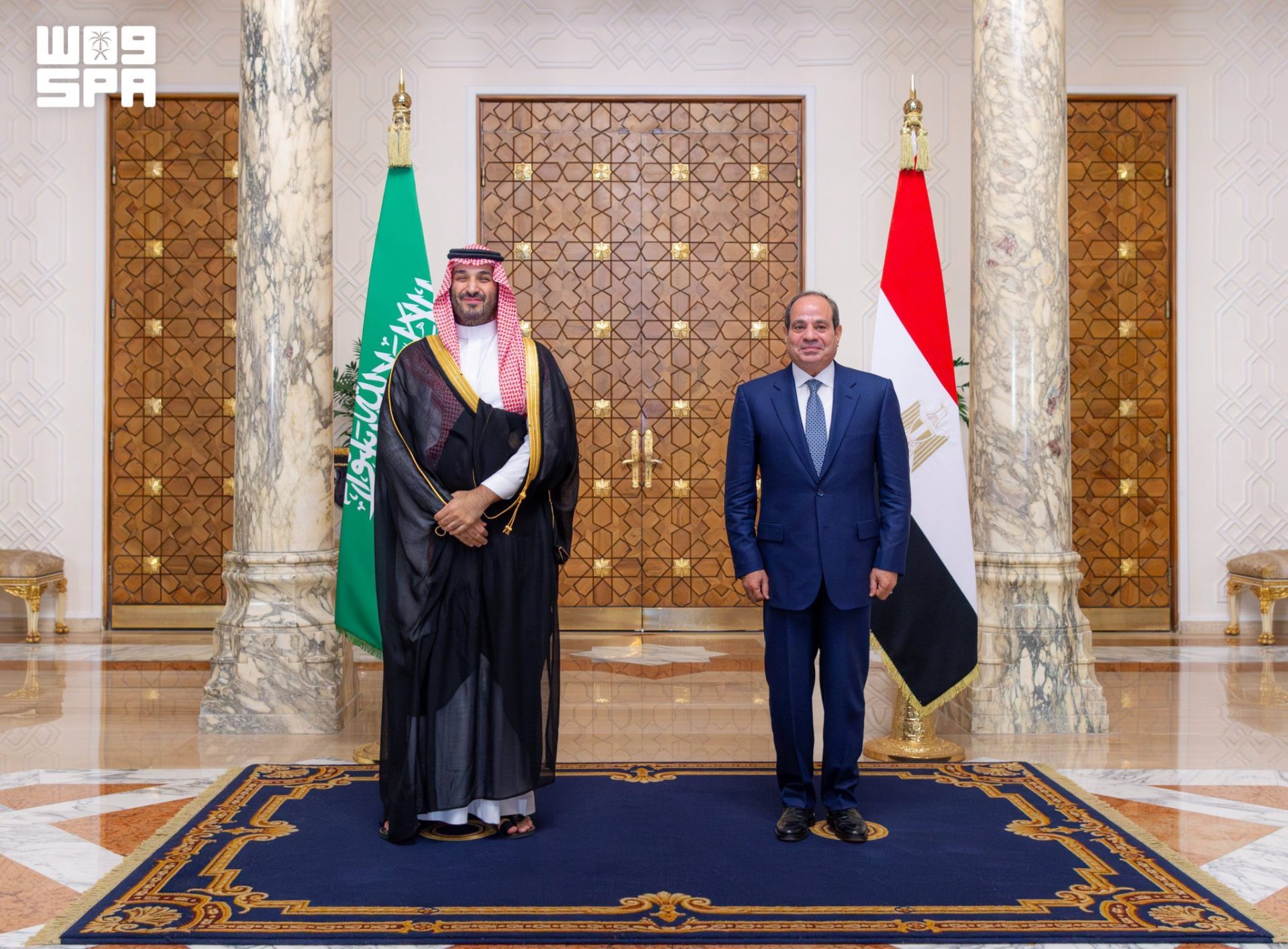 السيسي  وولي العهد السعودي
