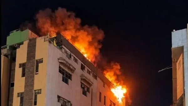 حريق داخل مدرسة النيل في أوسيم والحماية المدنية تتدخل